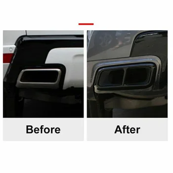

Exhaust Exhaust Muffler Cover Cover Trim Rear Car Left+Right Accessory
