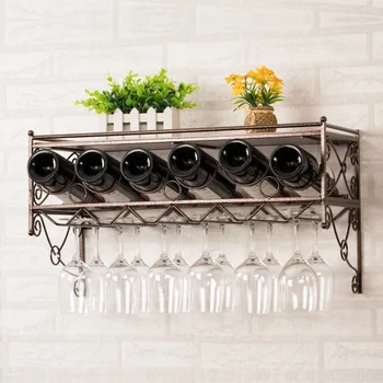 

Wine rack hanging wine cup rack Wine display wine goblet rack hanging cup holder home ornament