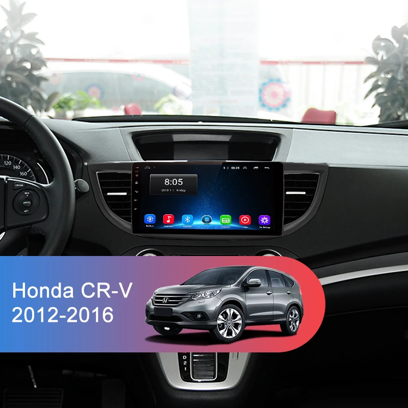 Top Junsun V1 2G + 32G Android 9.0 For Honda CR-V CRV 2012 2013 2014 2015 Car Radio Multimedia Video Player Navigation GPS 2 din dvd 1