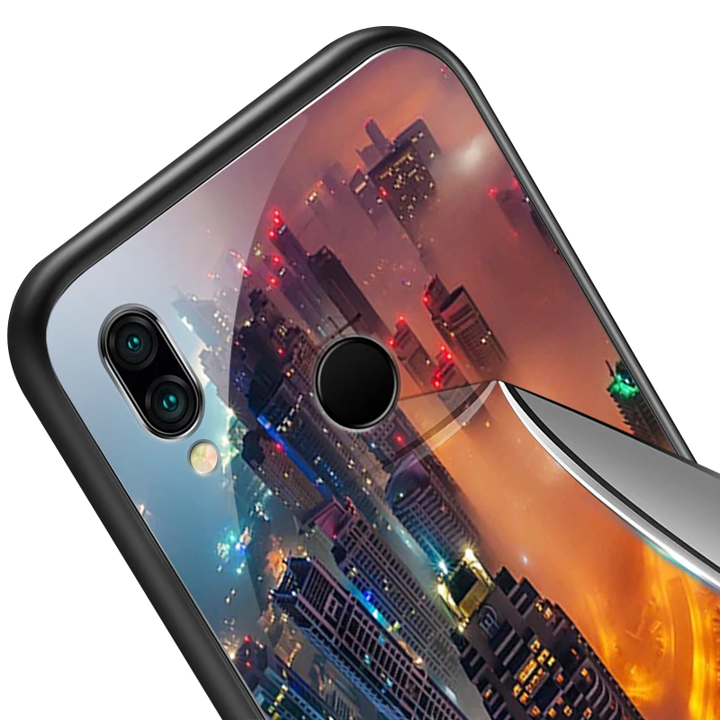 Чехол для телефона huawei Enjoy 9s закаленное стекло чехол Mate20 Lite Pro Nova 2 3i 4 P Smart+ P20 P30 Honor Play Модный яркий корпус