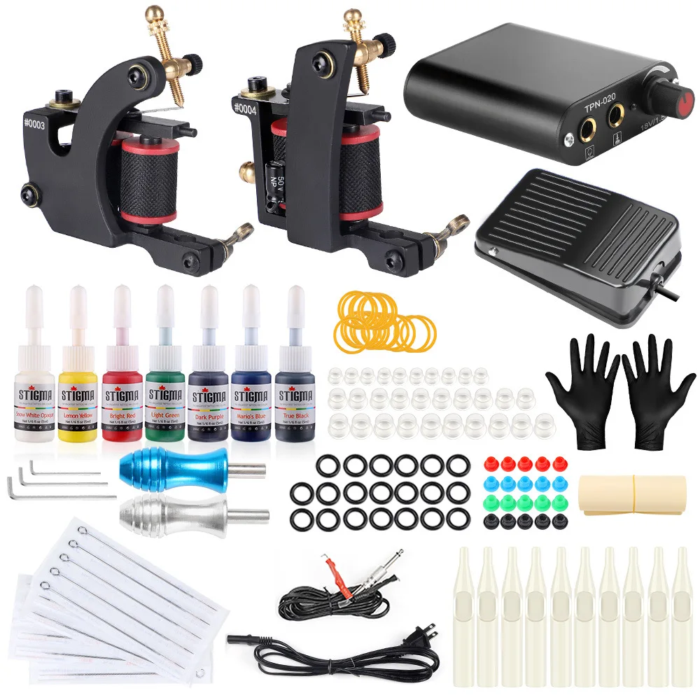 

Stigma Coil Tattoo Machine Set Profession Tattoo Machine Secant Play Fog Machine Full Set Dual Tattoo Set