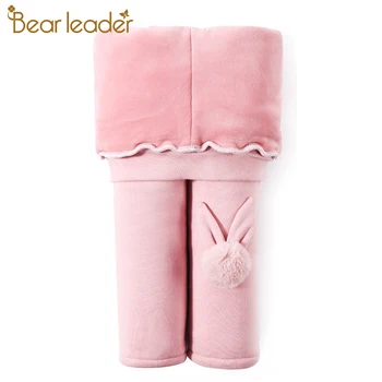 

Bear Leader Children's Clothing Winter Kids Warm Leggings Pants Rabbits Appliques Girls Kids Pants Cute Thick Clothes 3-7 Years