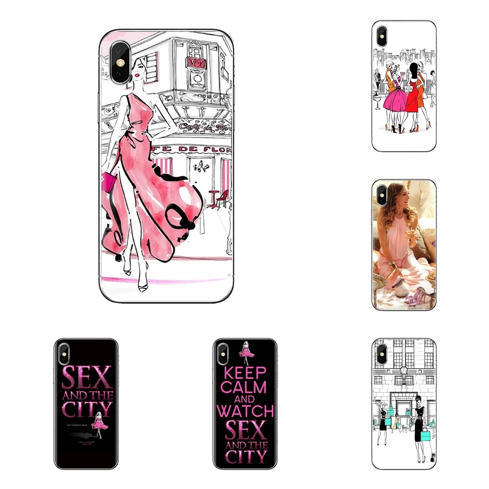 Sex and the City American TV Soft TPU Case For iPhone XS Max XR X 4 4S 5 5S 5C SE 6 6S 7 8 Plus Samsung Galaxy J1 J3 J5 J7 A3 A5 |