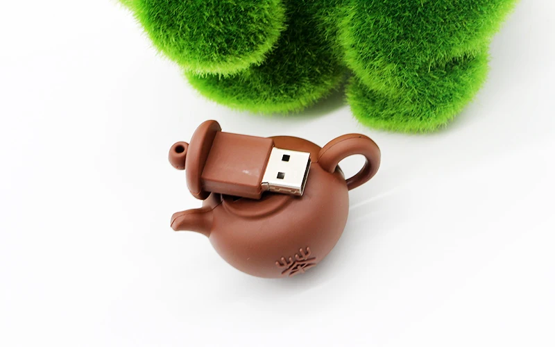 Китайский традиционный чайник, креативная карта памяти, USB флешка, силиконовый чайник, флешка, U диск, персональный подарок