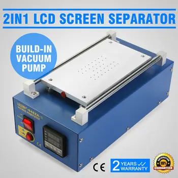 

Free shipping 7" LCD Touch Screen Glass Separator Machine Built-in Vacuum Pump Hot Plate