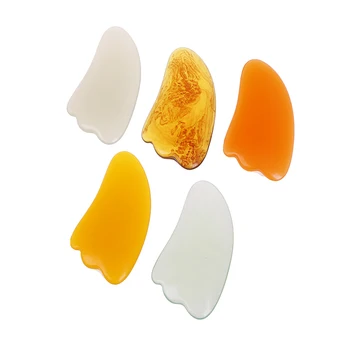 

Resin Guasha Scraping Face Thinning Tool Neck Massager Guasha Board SPA Scraper For Face Leg Back Arm Beauty Massage Tool