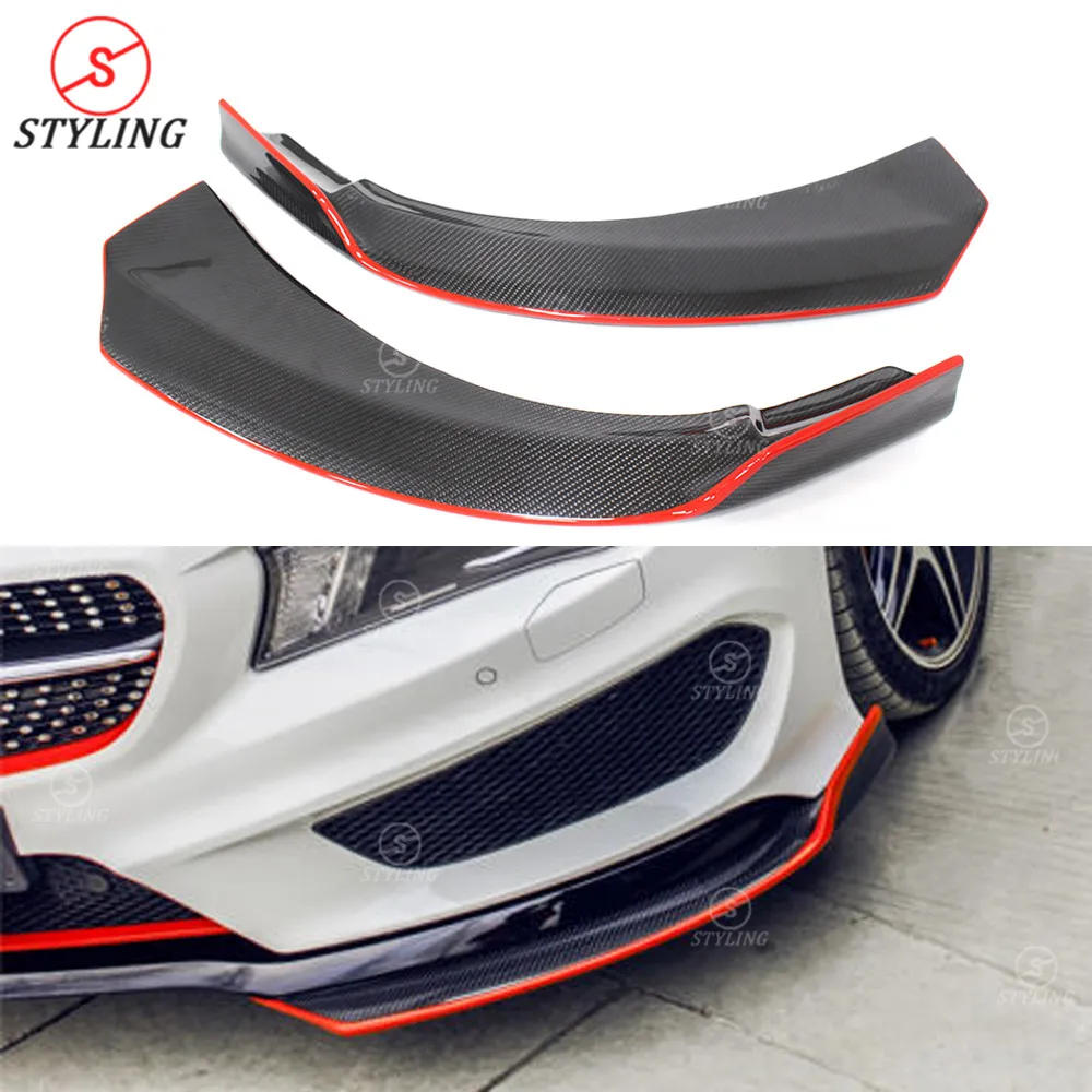 Сплиттер CLA AMG карбоновый для переднего бампера Mercedes benz CLA45 250 260 W117 сплиттер
