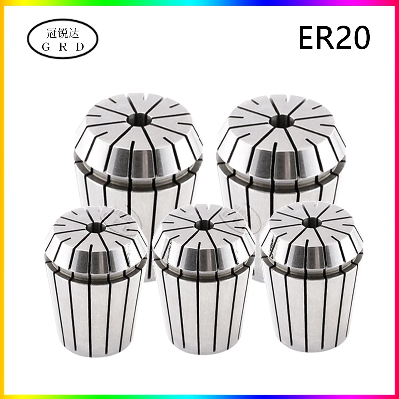 ER20 Collet Chuck for CNC Lathe Tool Holder Range 1mm-13mm 3.175mm 12.7mm 3/8 1/2
