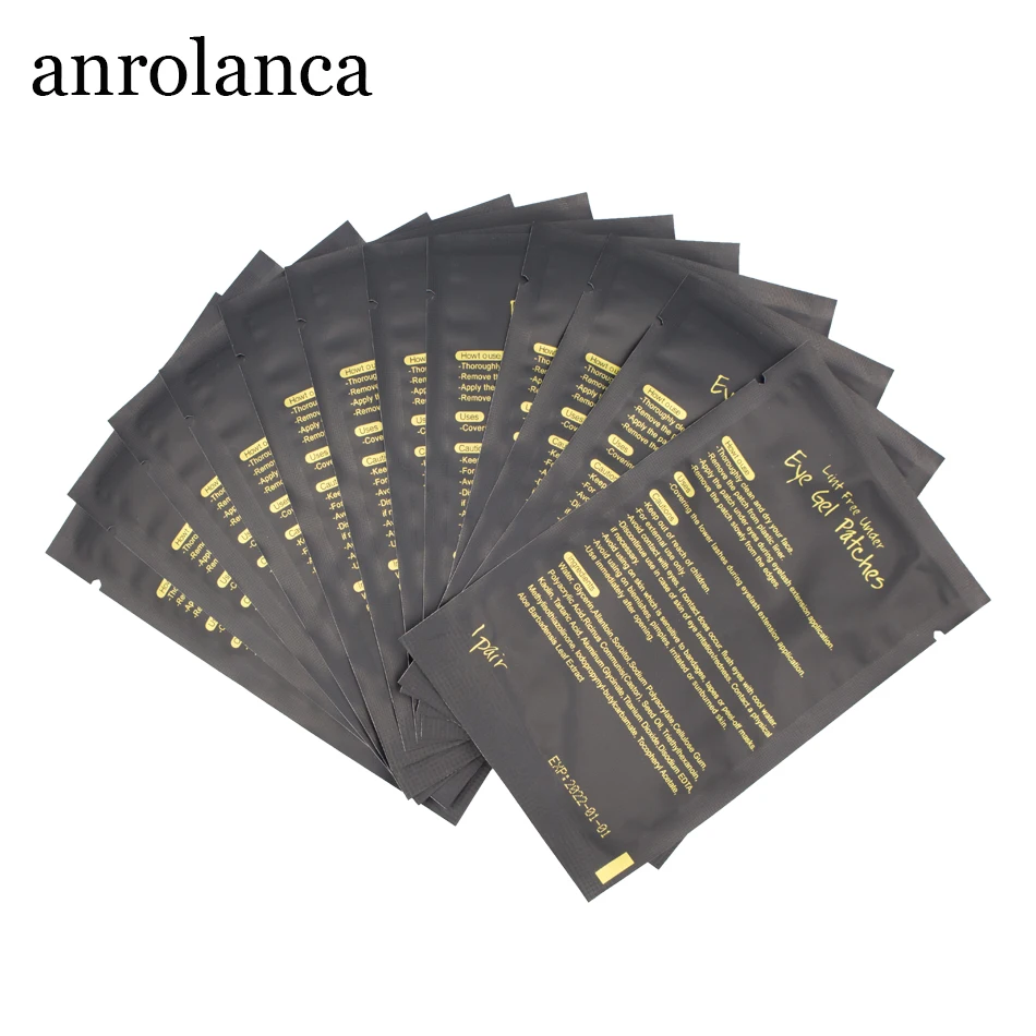

50/100 Pairs Paper Patches Grafting Eyelash Under Eye Pads Black Gel Patches Disposable Eye Tips Sticker Wraps Makeup Tools
