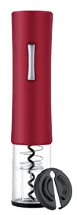 XIAO GUI multi-fonction quatre-en-un decapsuleur set electrique quatre-en-un bouteille openeraspirateur mеmoire vin rouge bouch - Color: Red