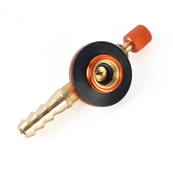 

Outdoor Camping Copper Gas Stove Safe Switching Charging Inflatable Valve Adapter For Flat Tank Liquefied Gas Cylinder