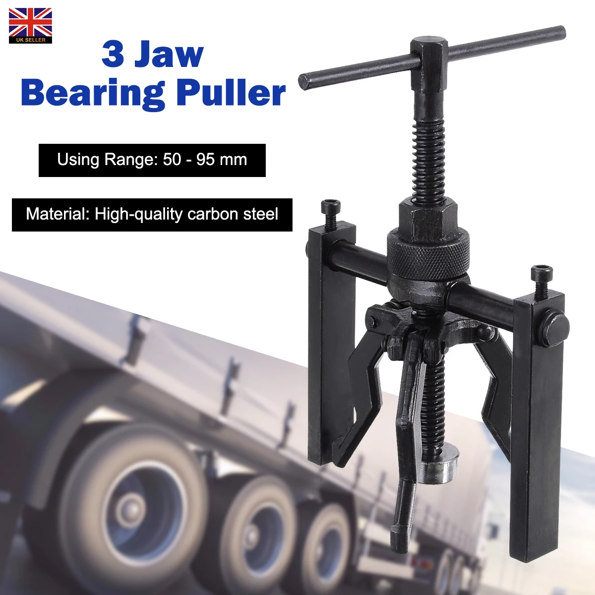 3-Jaw Inner Bearing Puller Gear Extractor Heavy Duty Automotive Machine Tool Set