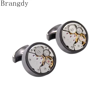 

Men's Cufflinks Luxury Exquisite Dynamic Mechanical Cufflinks French Shirt Cufflinks Decorative Buttons Charm Men's Gift Jewelry