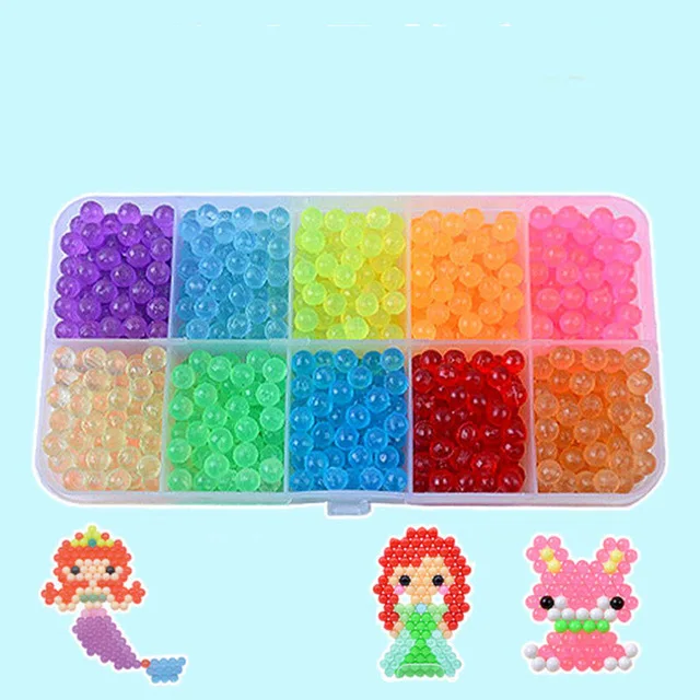 Beads puzzle Crystal DIY water spray beads perlen set ball games 3D handmade magic toys for children Water Mist Magic Beads 13