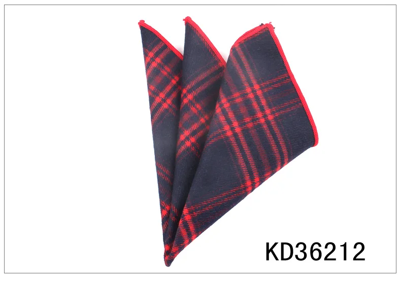 Suit Pocket Square For Men Plaid Cotton Hanky Mens Handkerchiefs Casual Suits Square Handkerchief Towels For Party Scarves