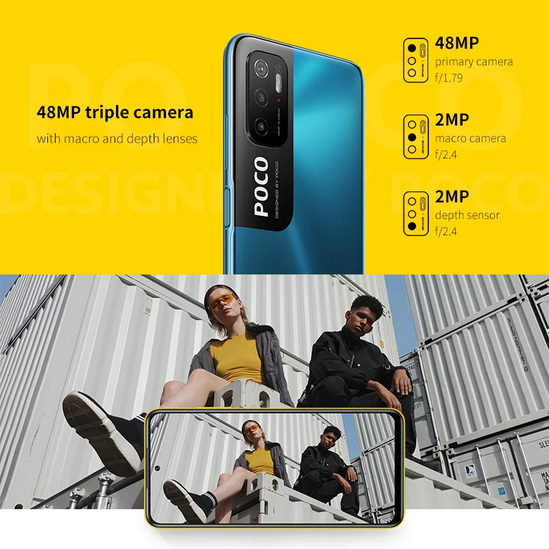 POCO M3 Pro 5G Global Version NFC Smartphone 4+64/6+128 Dimensity 700 Octa Core 90Hz FHD+DotDisplay 5000mAh 48MP Triple Camera 4