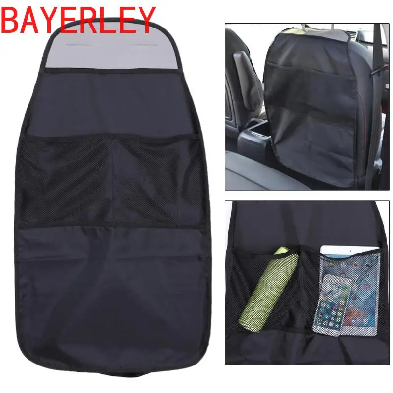 

Waterproof Universal Auto Seat Back Organizer Storage Bag Car Seat Back Scuff Dirt Protect Cover For Child Baby Kid kick Mat Pad