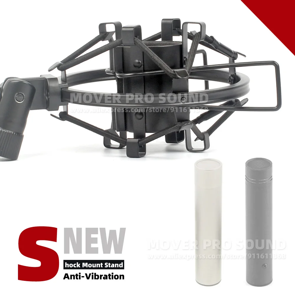 Suspensão Condensador Microfone Choque Montagem para Neumann Km183 Km184 Km185 km 183 184 185 Mic Suporte Aranha à Prova de Choque Titular