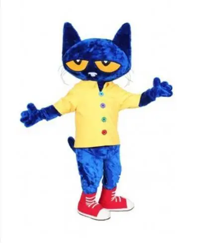 Pete Cat маскарадный костюм мультяшное нарядное платье на Хэллоуин нарядное платье Рождественские вечерние костюмы для косплея Прямая поставка с фабрики