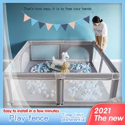 Parc de jeux antidérapant pour bébés, arène pour nouveau né, tapis rampant sur le sol, apprendre à marcher, barrière de sécurité pour jeux d'intérieur 