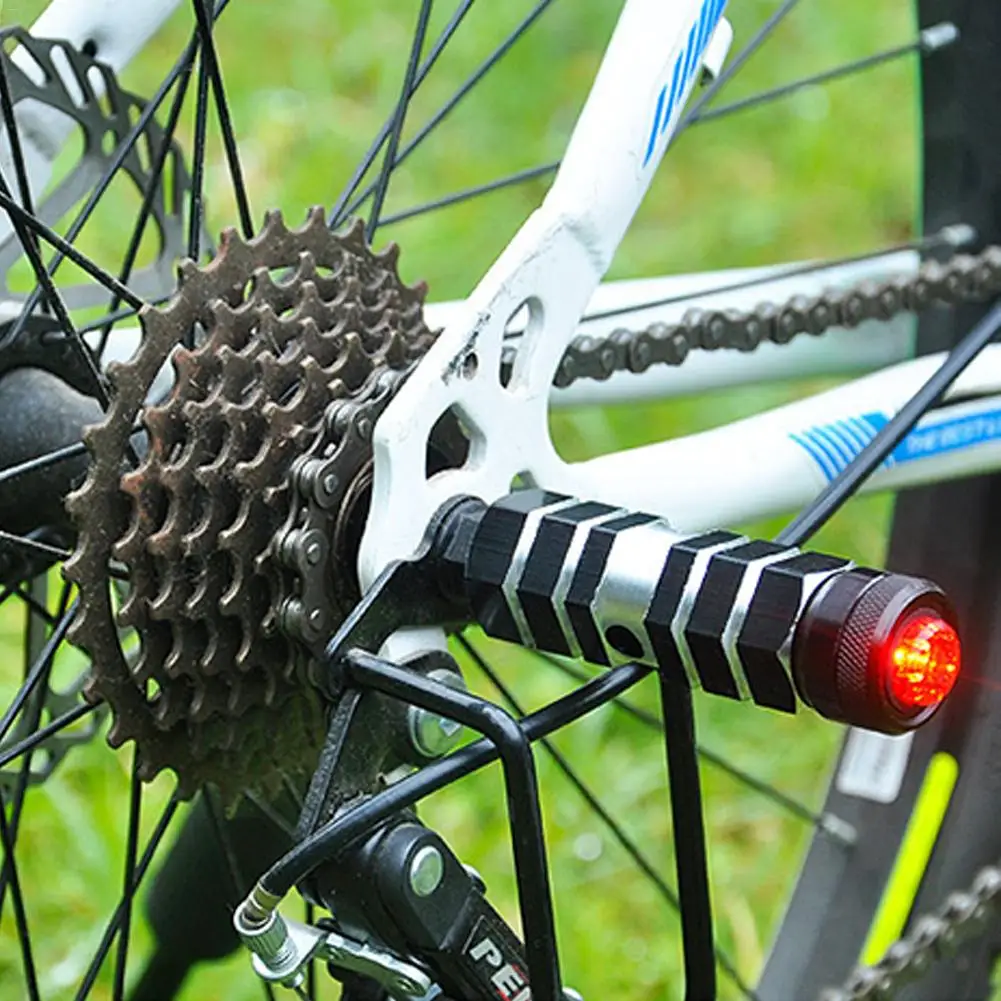 2 шт. MTB велосипед велосипедная педаль из алюминиевого сплава нескользящее ночное освещение Передняя Задняя ось подножки аксессуары для велосипедов Педали
