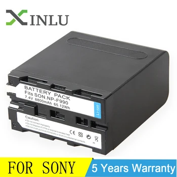 

NP F990 7800mAh Camera Battery For Sony NP-F990 HXR-MC1500C NEX-EA50 DSR-PD198P HVR-Z7C Rechargeable Battery Led Light Charger