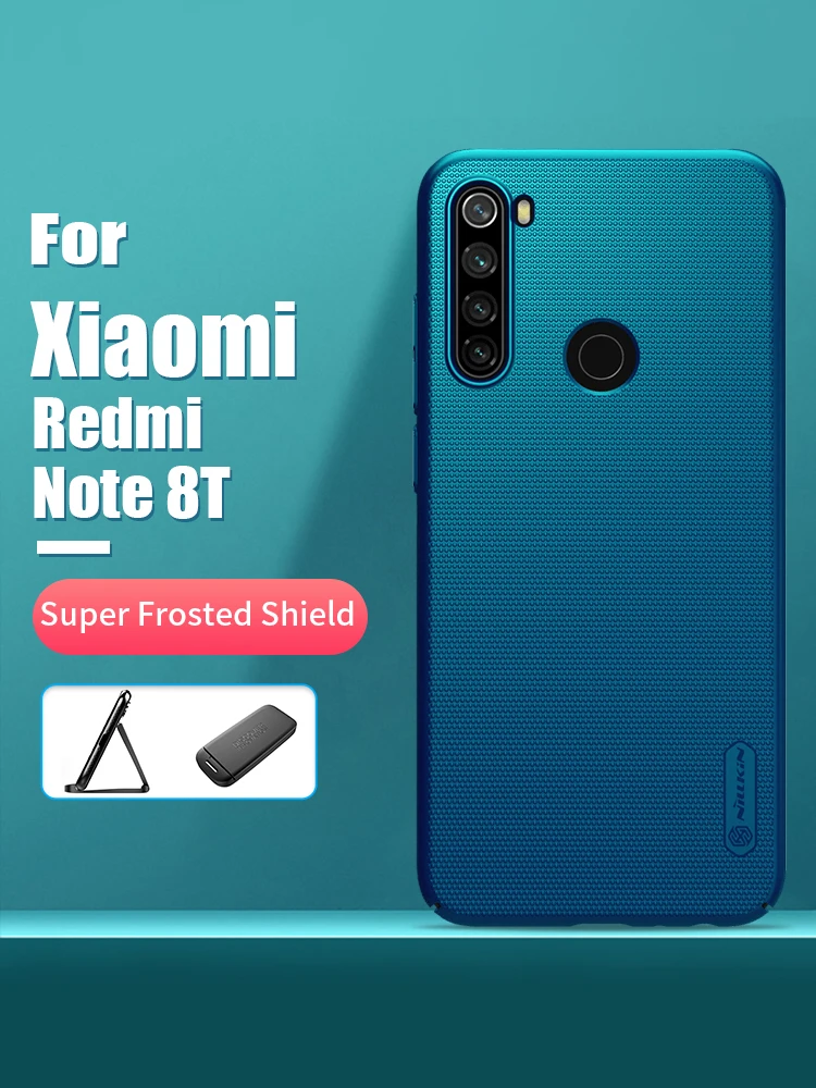 Для xiaomi redmi note 8t чехол NILLKIN матовый PC Матовая жесткая задняя крышка с подарочным держателем для телефона redmi note 8t чехол для глобальной версии