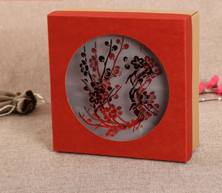 Популярная упаковка для шоколада коробка с окном заказной высококачественный