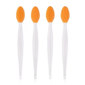 

4 PCS Skin Care Facial Cleanser Silicone Wash Face Brush Exfoliating Nose Brush Deep Clean Blackhead Removal Cleansing Brush