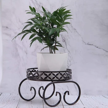 

Raised Metal Pot Plant Stand Shelf Garden Indoor Outdoor Tall Patio Flower Display Holder Rack