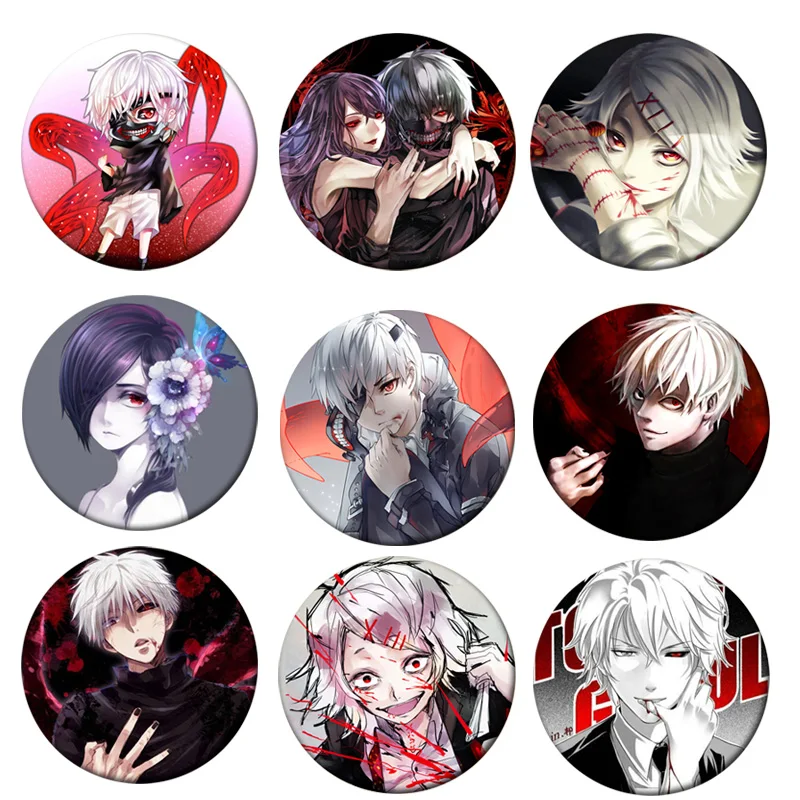 Обувь для косплея Аниме Tokyo Ghoul эмаль на булавке рюкзаки мультфильм булавка бейдж