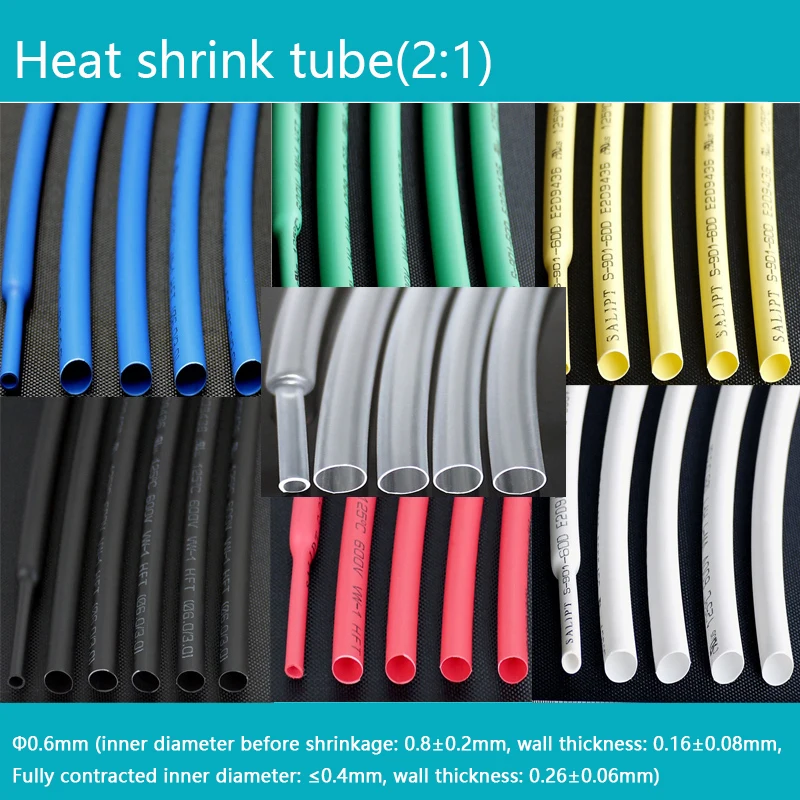 Многоцветная термоусадочная трубка диаметром мм электрическое подключение
