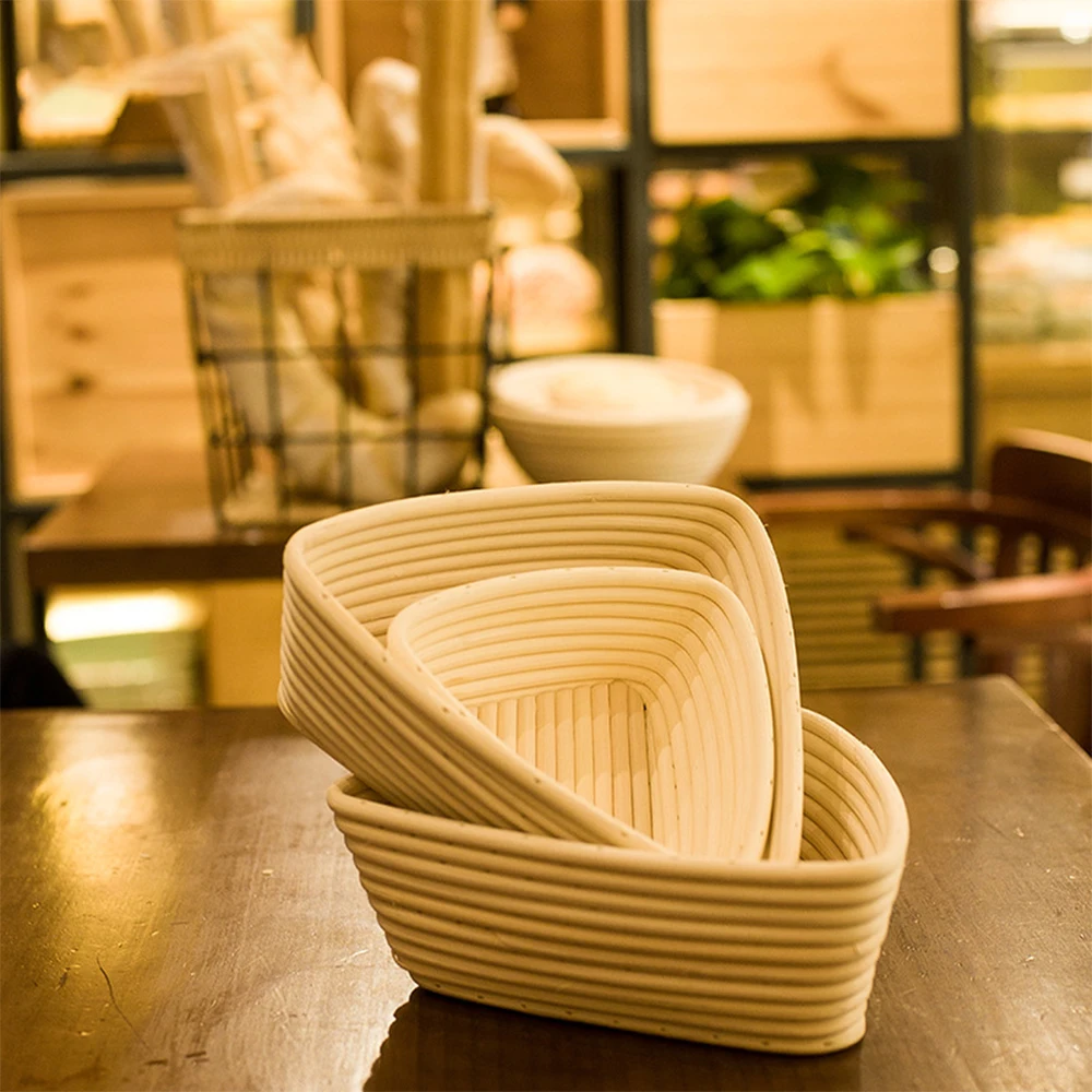 

Natural Oval Rattan Bread Fermentation Basket Bread Tools Round Mold Ou Bag Fermentation Basket Baking Tools