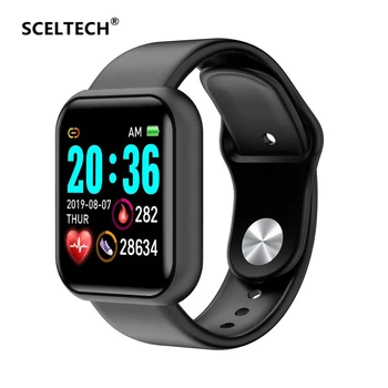 

SCELTECH D20 Pro Smart Watch Men Sport Bluetooth Wristband Blood Pressure Count Monitoring Heart Rate Fitness Bracelet Tracker