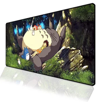 

600*300mm Large Anime Totoros Gaming Locking Edge Computer Mouse Pad Mice Desk Mat Anti-slip Keyboard Game Gamer Laptop Mousepad