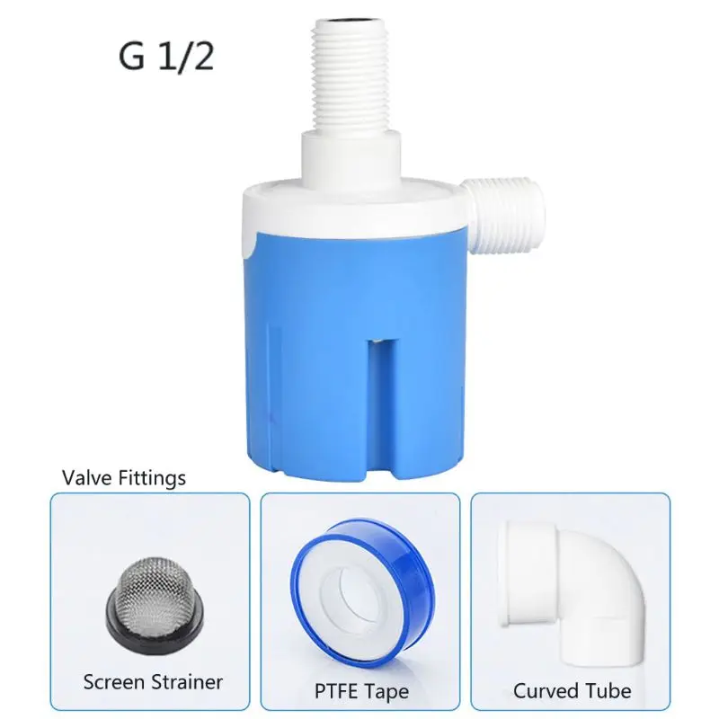 1/2" Automatic Water Float Valve Water Level Control Switch Tank Tower Pool Traditional Floating Ball Valve Fittings