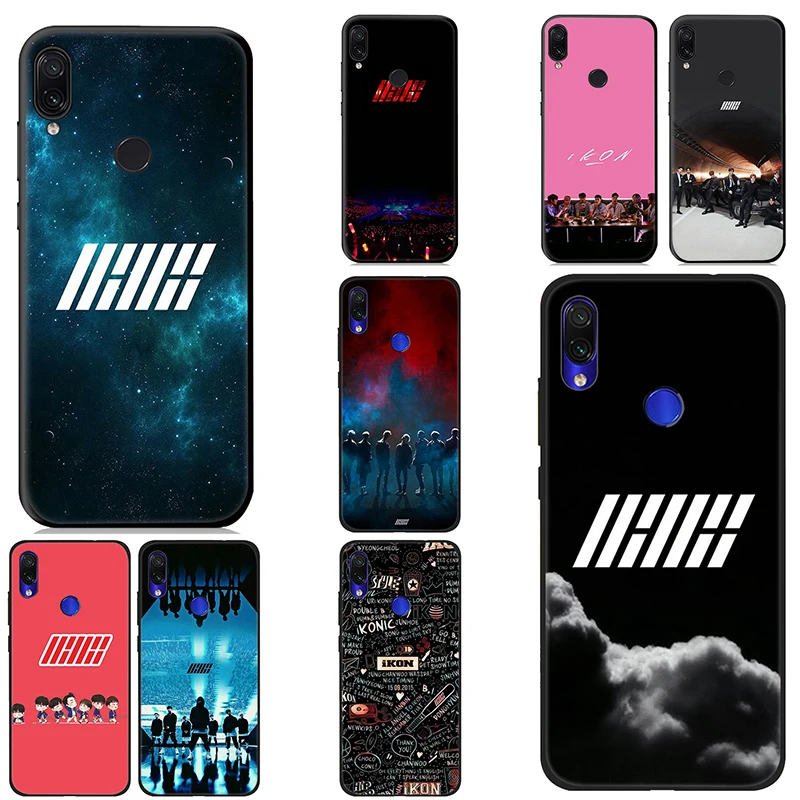 IYICAO iKON Band мягкий чехол для Xiaomi Redmi Note 8 7 6 5 Pro 5A 4X Мягкий Силиконовый ТПУ |