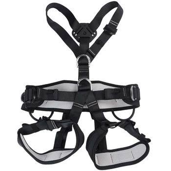 

Outdoor Rock Tree Climbing Rappelling Full Body Safety Seat Belt Sitting Bust Harness Climbing Accessories