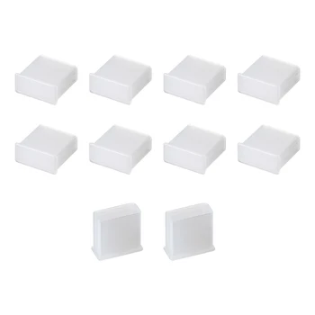 

uxcell 10pcs Silicone USB Cap Port Cover Anti Dust Protector 13mmx5mm for USB 2.0 Clear