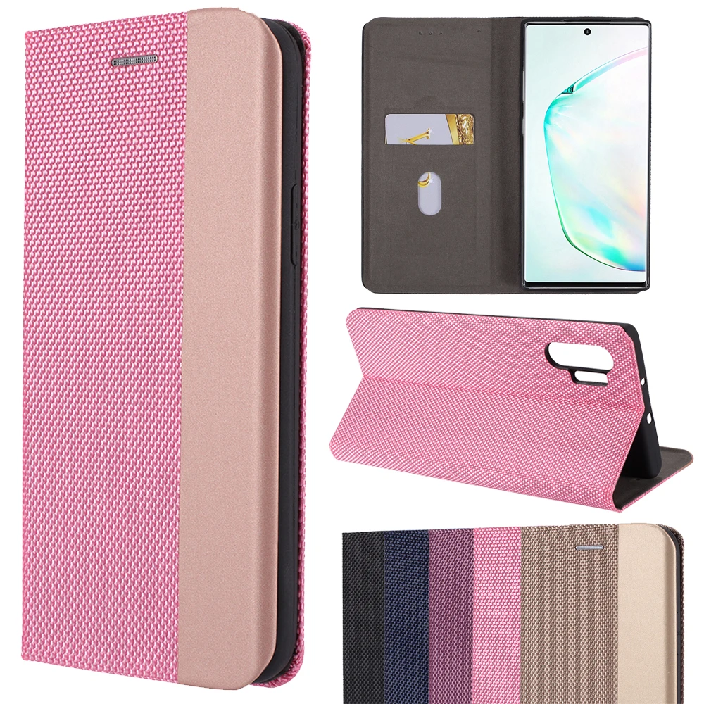 Двухтонный Ультратонкий чехол книжка из искусственной кожи для samsung Galaxy Note 10 9 S10 S9