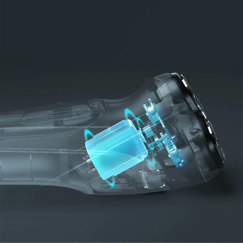 Xiaomi Enchen BlackStone 3D бритва для мужчин триммер для бороды моющийся type-C USB Перезаряжаемый смарт-контроль