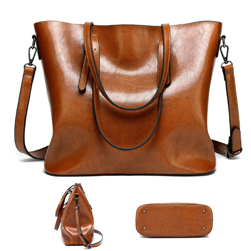 Выразительные женские сумки через плечо из мягкой искусственной кожи в стиле