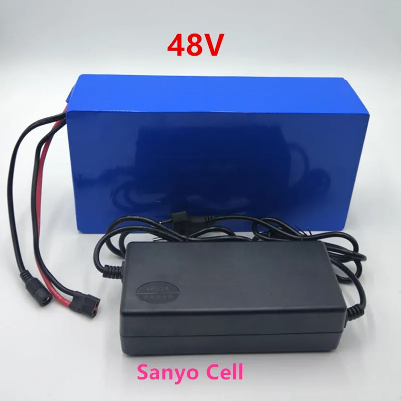 

Литий-ионный аккумулятор Sanyo cell 48 в 10 Ач 13 Ач 15 Ач 17 Ач 18 Ач, батарея для электрического велосипеда 30 А BMS