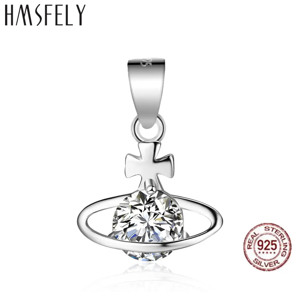 

HMSFELY Jewelry Making Real 925 Silver Charms Zirconia Cross Pendant DIY Charm Bracelet Accessories Dangles For Women's Gift