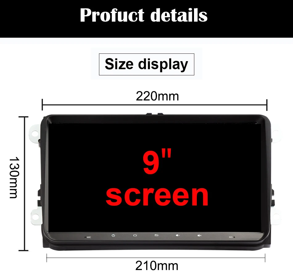 2+ 32G Android 9,1 Автомагнитола для VW/Volkswagen/Golf/Polo/Tiguan/Passat/b7/b6/SEAT/leon/Skoda/Octavia gps Мультимедиа+ Canbus 45