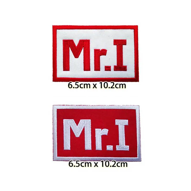 Прямоугольный значок M R.I вышитая наклейка с утюгом спортивная серия аксессуары