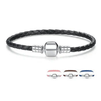 

Luxury Brand Fit Pan Bracelet 7 Colours Genuine Leather Chain Charm Fine Bracelet for Women Girl Fashion Jewelry Pulseiras Gifts