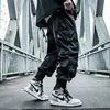 Harajuku Paratrooper Pants Men's clothes Loose Trendy Hip Hop Drawstring Cargo Pants Multi-pocket Drawstring Overalls Hip hop ► Photo 2/6