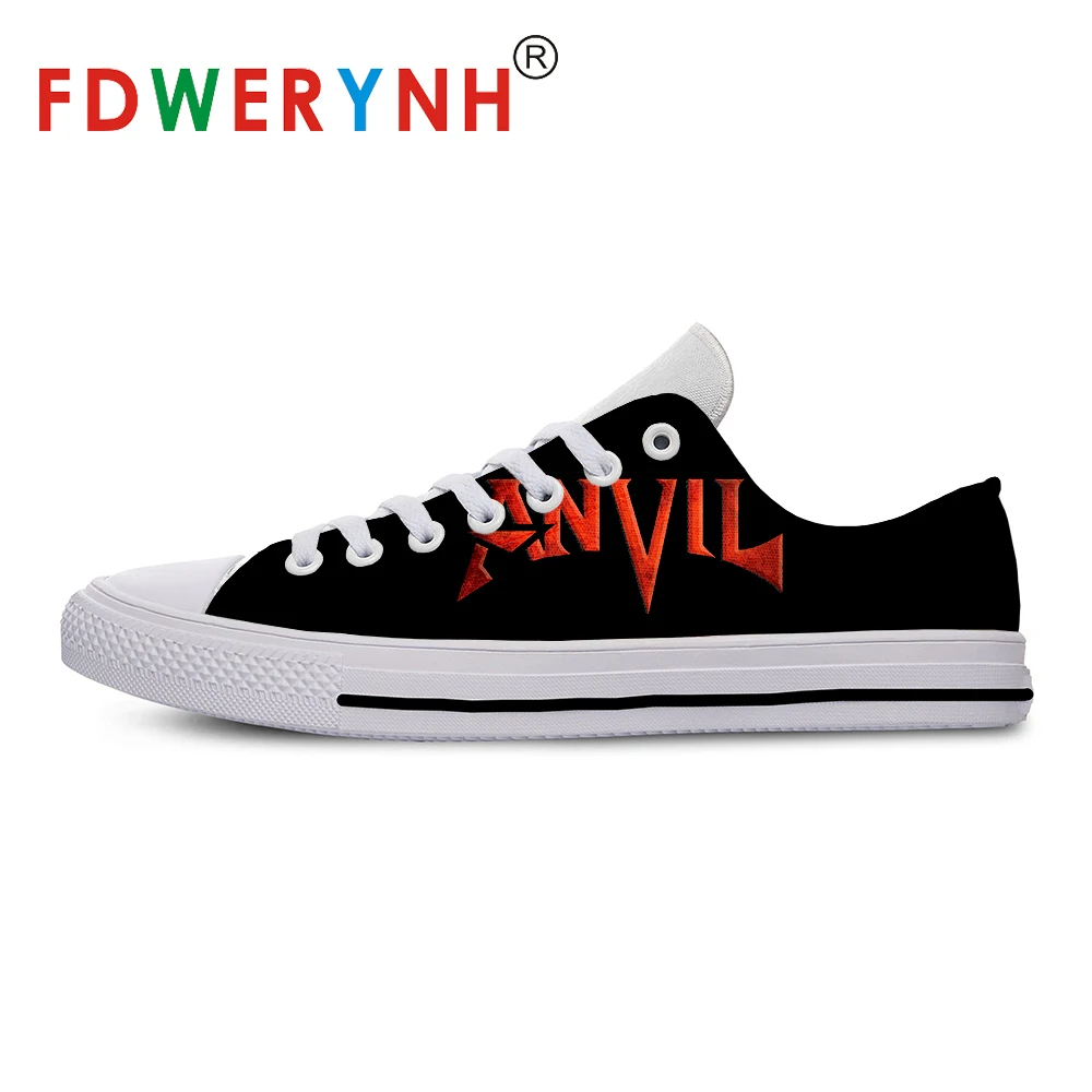 

Men's Low-top Casual Shoes Anvil Band Most Influential Metal Bands of All Time 3D Pattern Logo Men Shoes