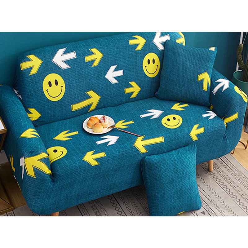 Эластичный чехол для дивана с мультипликационным рисунком все включено нескользящий эластичный чехол для дивана один/два/три/четыре сиденья чехлы - Цвет: A11